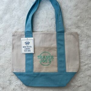 Trader Joe’s Blue Mini Canvas Tote Bag